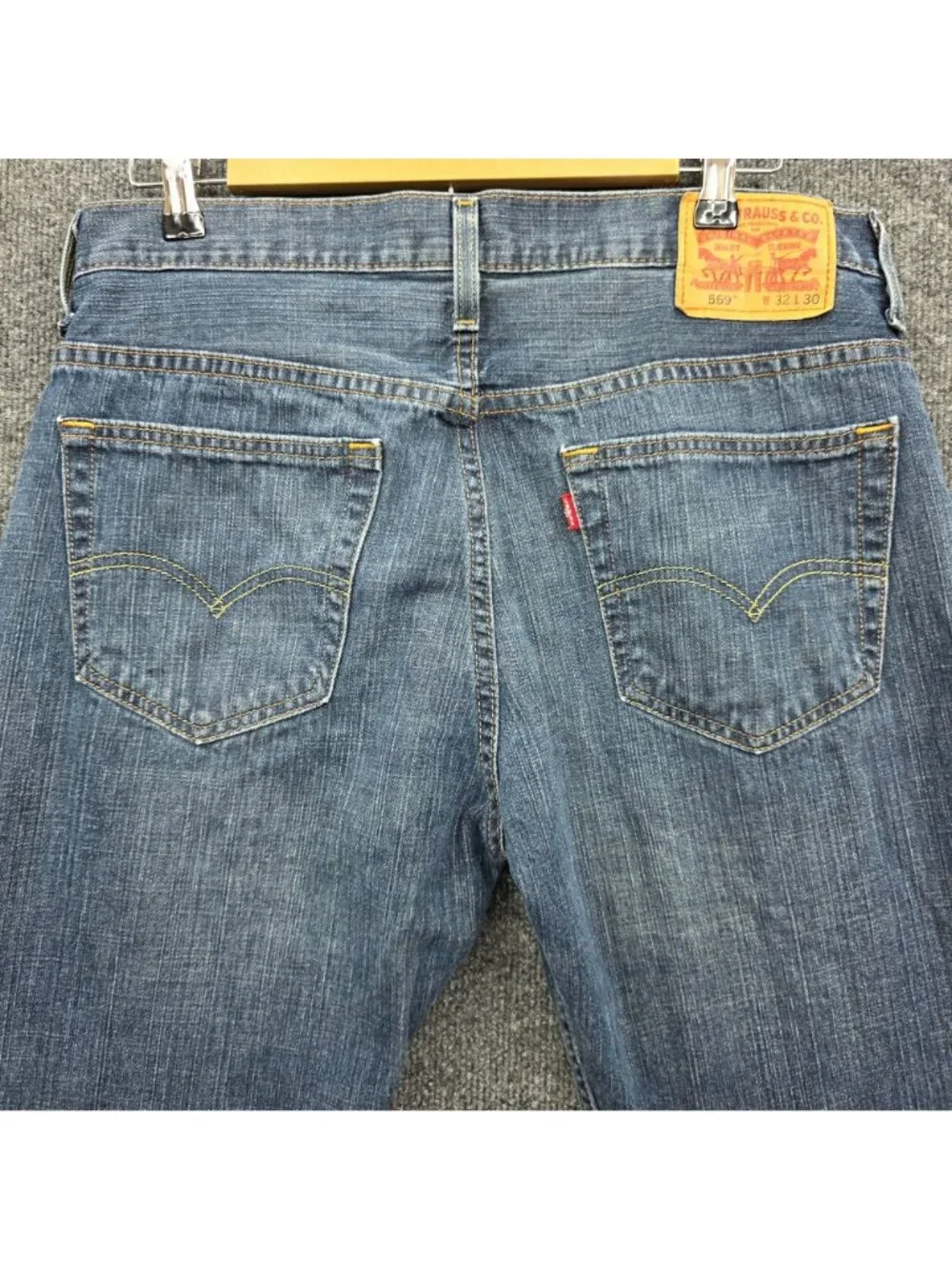 Levi's Mens 569 Straight Leg Jeans 32 x 30 Blue Denim Casual Streetwear Indie